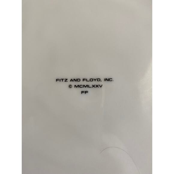 Vintage Fitz and Floyd Dinner Plate, Rondelet Terra Cotta - Picture 4 of 6